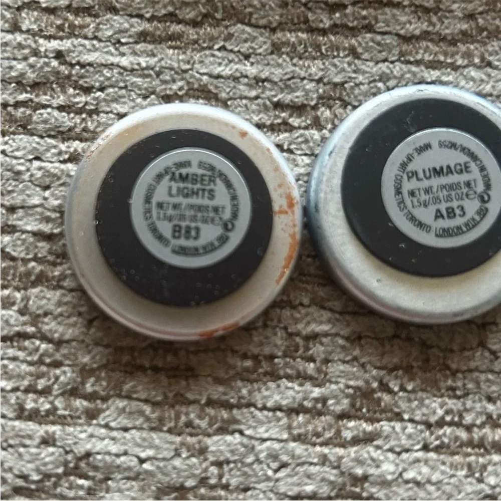 MAC Cosmetics Eyeshadow Palette club, plumage, and Amber lights